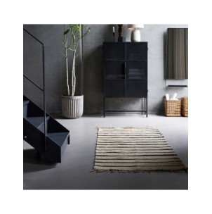 Alfombra HDSIMA 200x90cm, Yute Negro / Natural- House Doctor 206230710 2