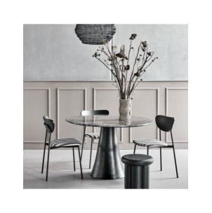 Mesa HDGAYA Ø120 cm de Comedor, Mármol Marrón - House Doctor 266140017 2