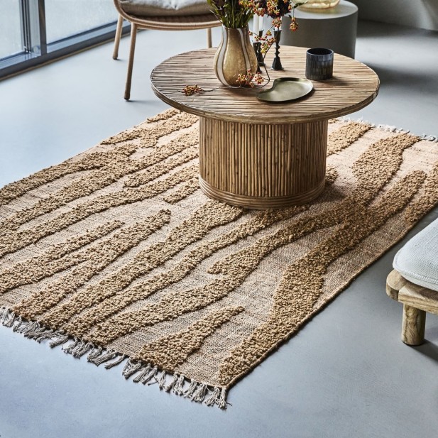 Alfombra HDGET 200x140 cm, Marrón -...