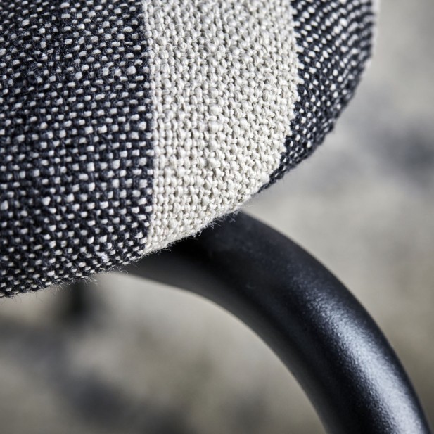 Sillón HDLONGA, Metal / Textil Negro...