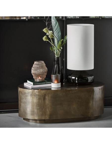 Mesa de Centro HDROTA 100x60 cm, Latón Antiguo - House Doctor