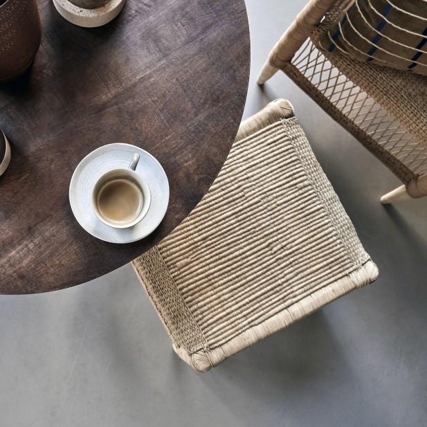 Taburete Bajo HDRIKA, Madera / Ratán...