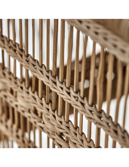 Taburete Bajo HDRIKA, Madera / Ratán Natural - House Doctor