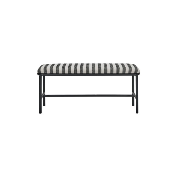 Banco HDTODA, Textil Negro / Blanco Roto - House Doctor. 209343042