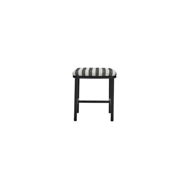 Taburete Bajo HDTODA, Textil Negro / Blanco - House Doctor. 209343043