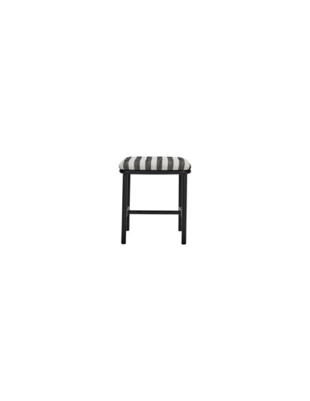 Taburete Bajo HDTODA, Textil Negro / Blanco - House Doctor. 209343043