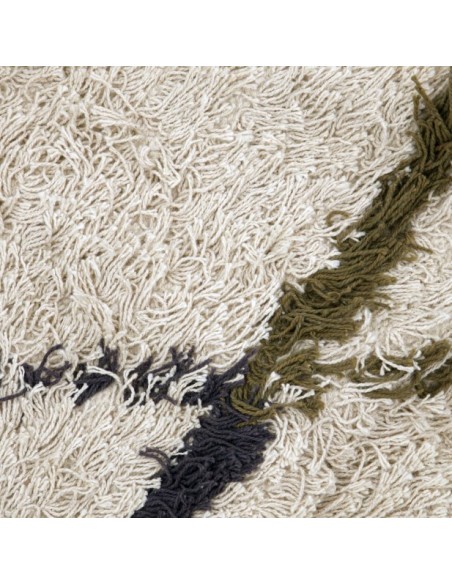 Alfombra HDINDI 200x140 cm, Algodón Blanco Roto - House Doctor