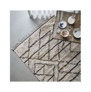 Alfombra HDINDI 200x140cm, Algodón Blanco Roto- House Doctor 206230051 2