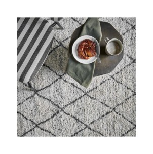 Alfombra HDCRUZ 200x140cm, Blanco Roto / Negro- House Doctor 206230059 2