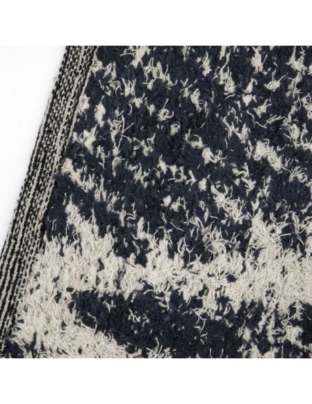 Alfombra HDKIN 200x90 cm, Blanco Roto / Negro - House Doctor