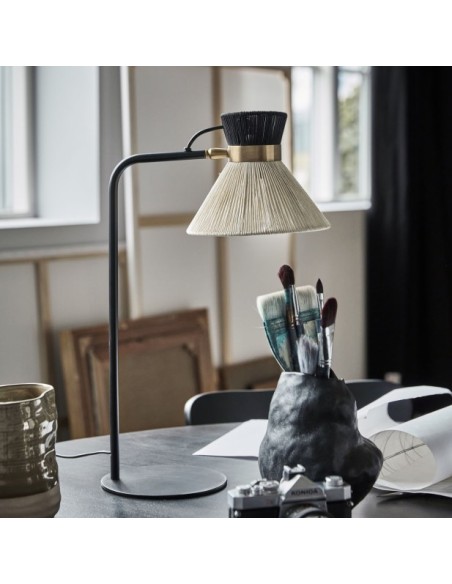 Lámpara de Mesa HDCORD, Metal Negro/Latón - House Doctor