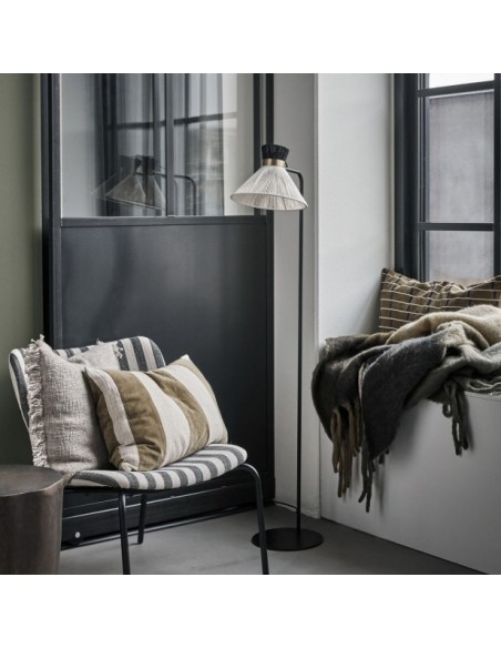 Lámpara de Pie HDCORD, Metal Negro/Latón - House Doctor