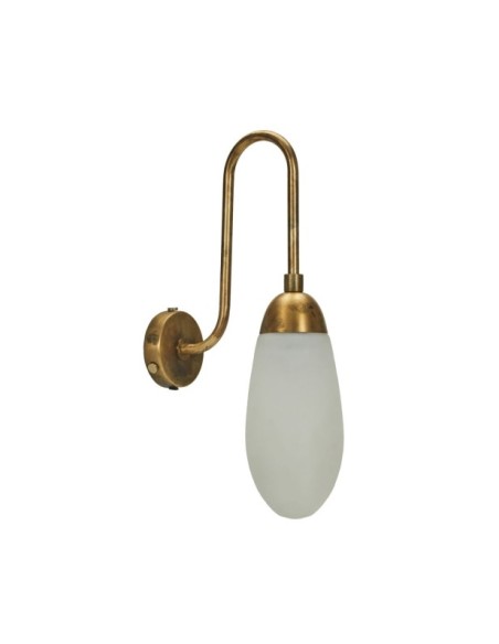 Aplique HDDROP, Latón Antiguo / Cristal Opal - House Doctor. 203662610