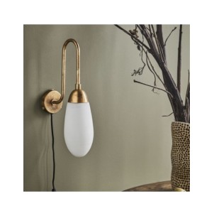 Aplique HDDROP, Latón Antiguo / Cristal Opal - House Doctor. 203662610 2