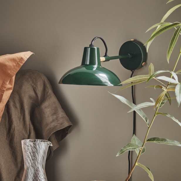 Aplique HDDesk Ø18 cm, Metal Verde -...