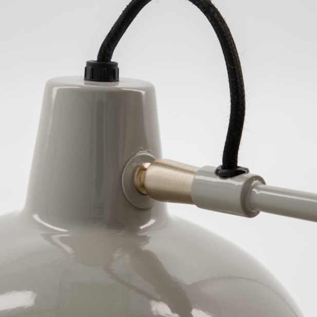 Aplique HDDesk Ø18 cm, Metal Gris -...