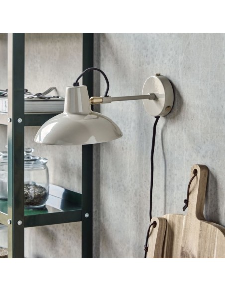 Aplique HDDesk Ø18 cm, Metal Gris - House Doctor