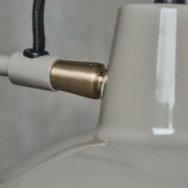 Aplique HDDesk Ø18 cm, Metal Gris -...