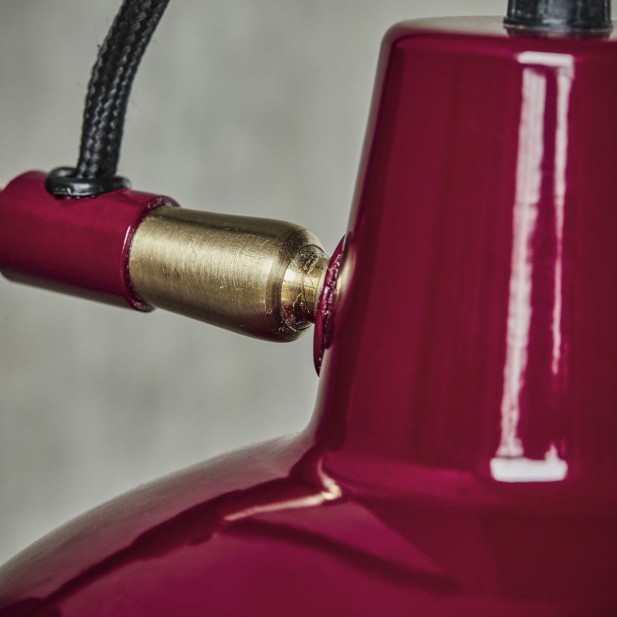 Aplique HDDesk Ø18 cm, Metal Rojo -...