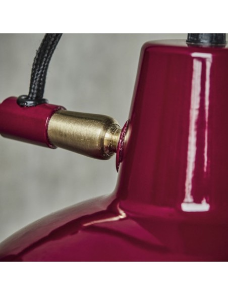 Aplique HDDesk Ø18 cm, Metal Rojo - House Doctor