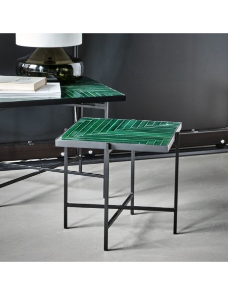 Mesa de Centro HDGRADE 43x43 cm, Verde - House Doctor