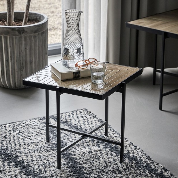 Mesa de Centro HDGRADE 43x43 cm,...