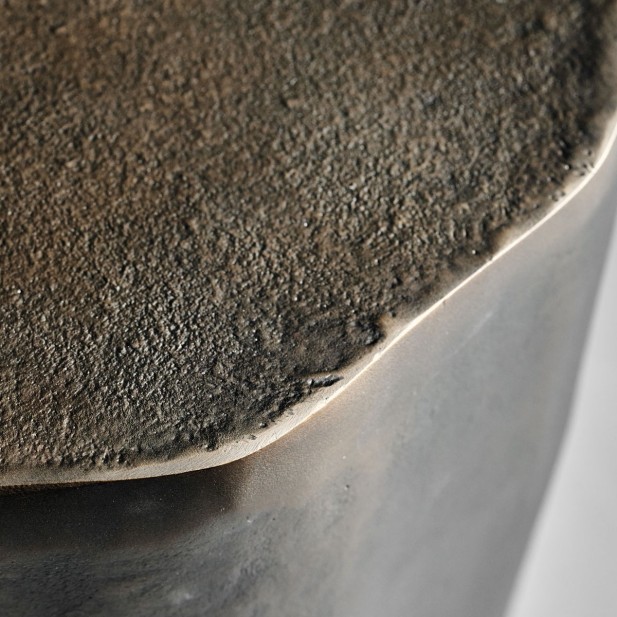 Mesa Auxiliar HDMETA, Latón Antiguo -...