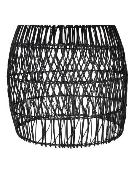 Pantalla JONESY de ratán negro para lámpara de techo