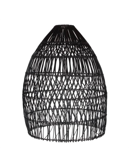 Pantalla JONESY de ratán negro para lámpara de techo