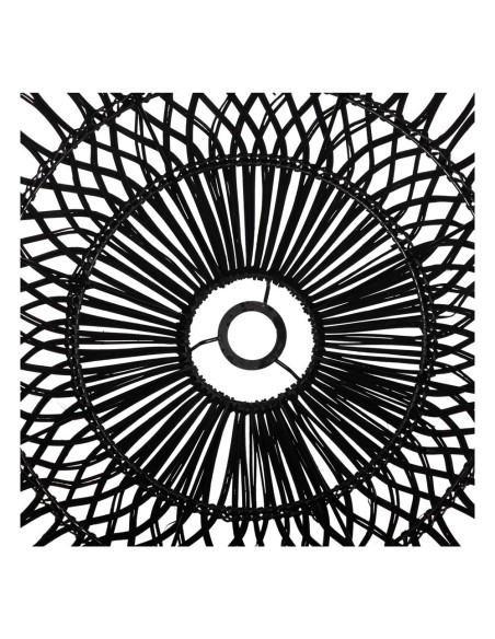 Pantalla JONESY de ratán negro para lámpara de techo