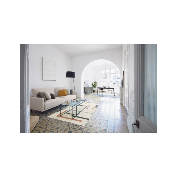 Sofá Galene 3 plazas beige 214 cm -... Sofá Galene 3 plazas beige 214 cm -...