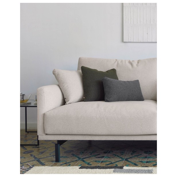 Sofá Galene 3 plazas beige 214 cm -... Sofá Galene 3 plazas beige 214 cm -...