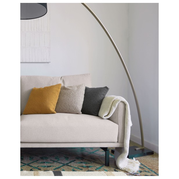 Sofá Galene 3 plazas beige 214 cm -... Sofá Galene 3 plazas beige 214 cm -...