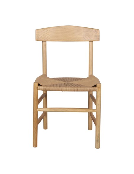 Silla MALTA, Madera Natural Fresno - Vackart - Frente