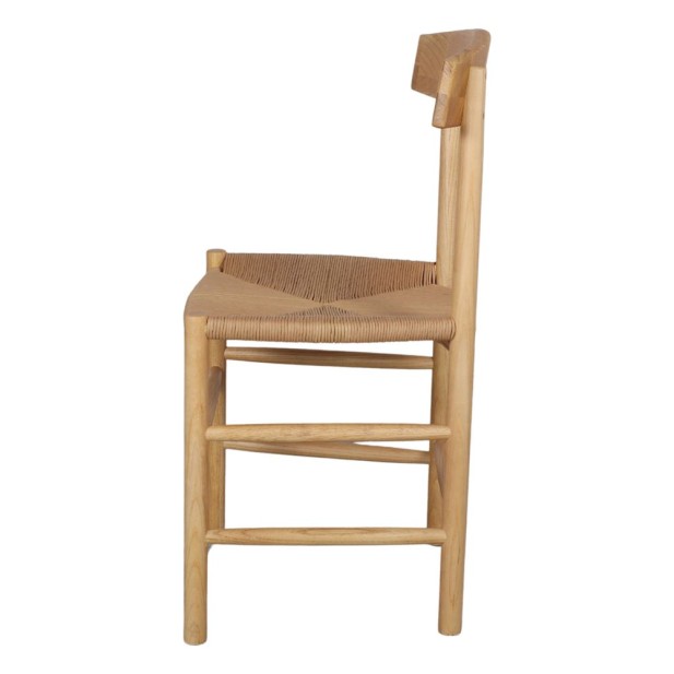 Silla MALTA, Madera Natural Fresno - Vackart - lado Silla MALTA, Madera Natural Fresno - Vackart - lado