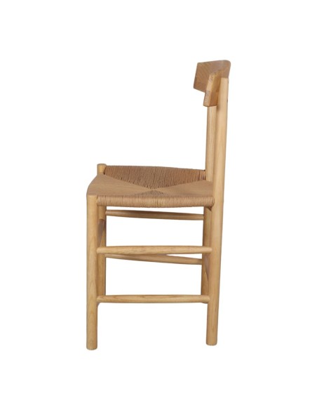 Silla MALTA, Madera Natural Fresno - Vackart - lado