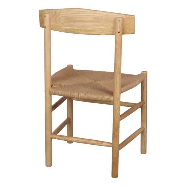 Silla MALTA, Madera Natural Fresno - Vackart - detrás Silla MALTA, Madera Natural Fresno - Vackart - detrás