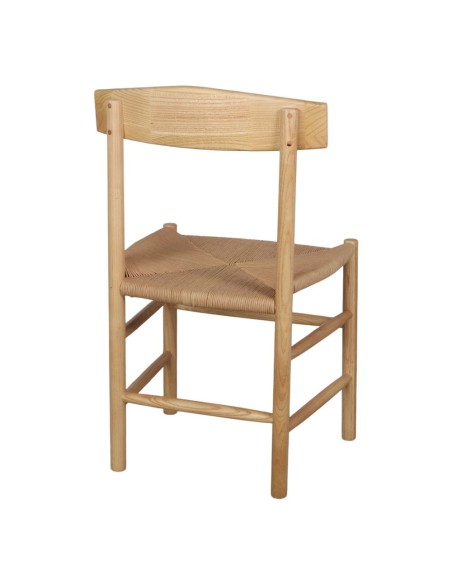 Silla MALTA, Madera Natural Fresno - Vackart - detrás