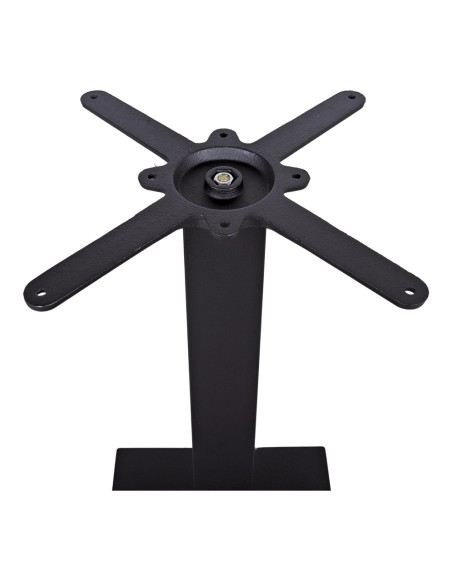 Mesa TAPIES 80x80 cm, Madera Natural / Metal Negro