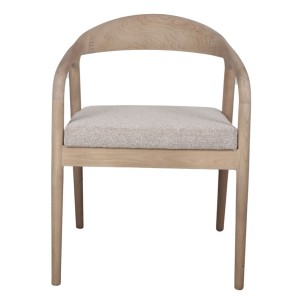 Silla VENETO, Madera Natural / Textil Beige - Vackart 2
