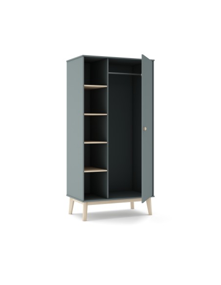 Armario FELIX 181 cm Alto, Madera Verde Caqui