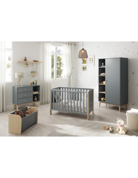 Armario FELIX 181 cm Alto, Madera Verde Caqui