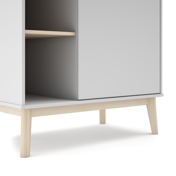 Armario FELIX 181 cm Alto, Madera Blanca