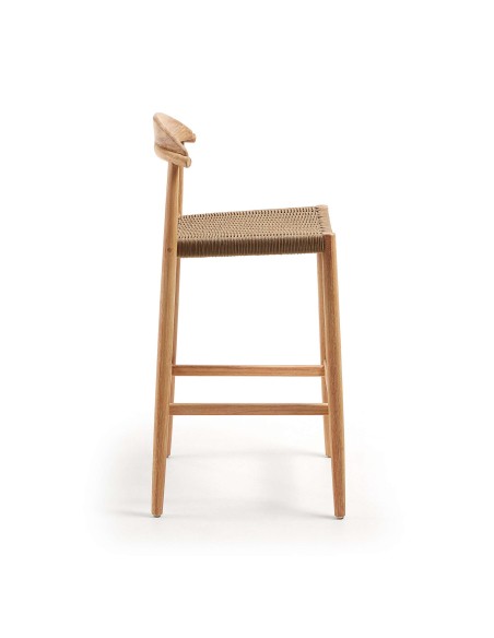 Taburete NINA 76 cm Alto, Acacia Natural - Kave Home. Vackart
