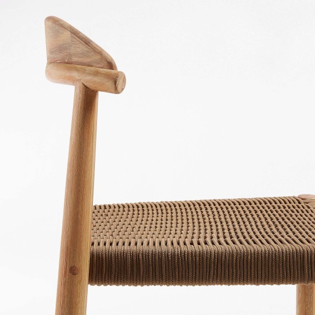 Taburete NINA 76 cm Alto, Acacia Natural - Kave Home. Vackart Taburete NINA 76 cm Alto, Acacia Natural - Kave Home. Vackart