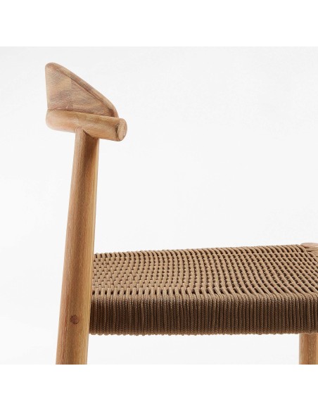 Taburete NINA 76 cm Alto, Acacia Natural - Kave Home. Vackart