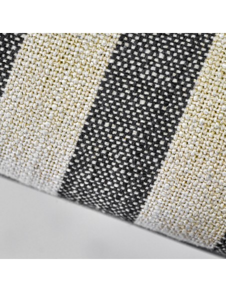 Set 2 Sillas MUST, Madera Negra / Metal / Textil Blanco Roto - House Doctor