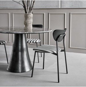 Set 2 Sillas MUST, Madera Negra / Textil Blanco Roto - House Doctor 2