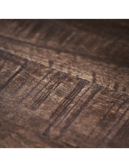 Mesa HDWINE Ø80 cm, Mango Natural / Metal - House Doctor