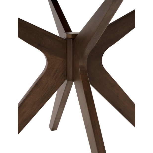 Mesa NORDAK Ø100 cm de Comedor, Nogal